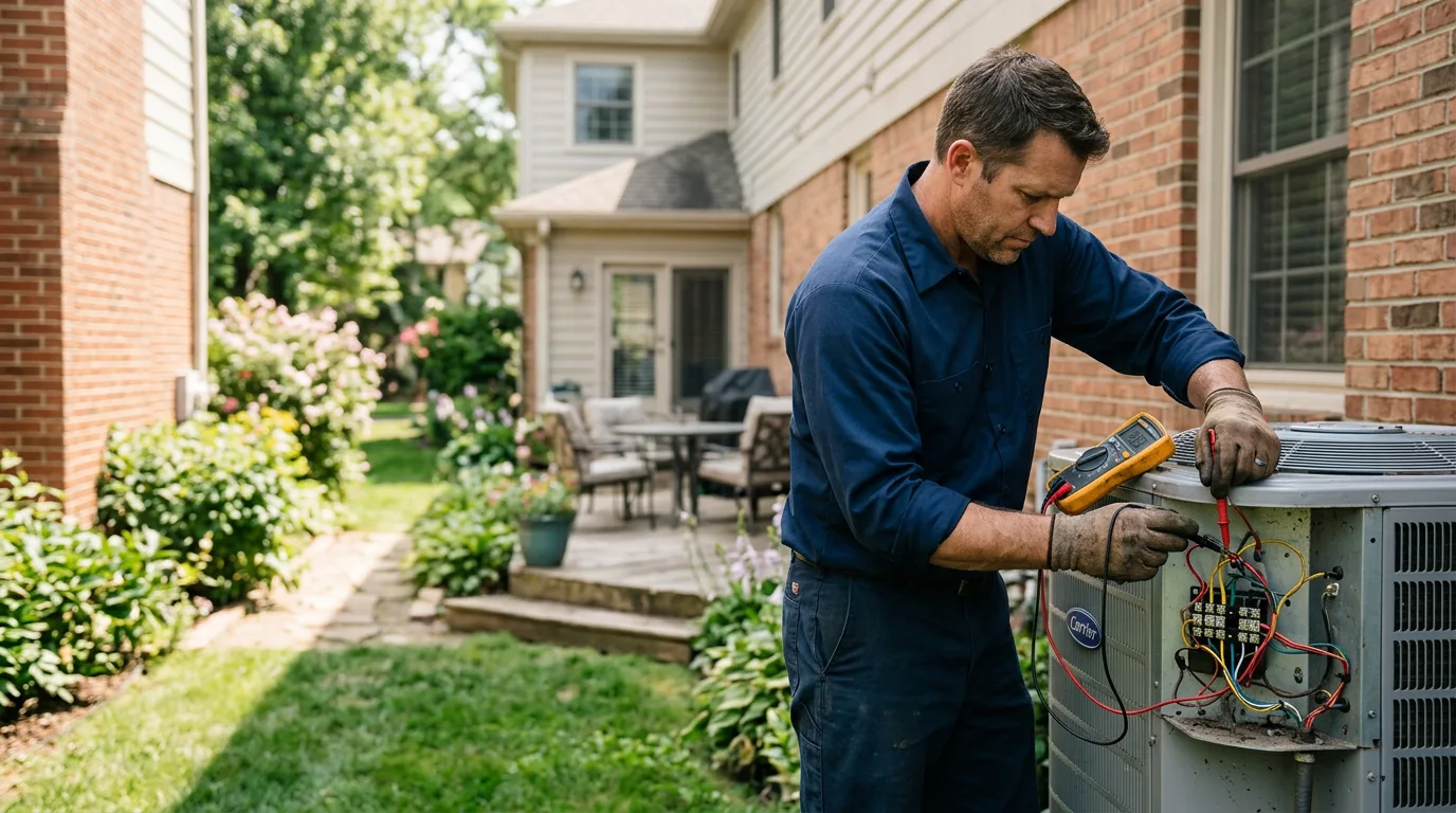 HVAC technician working near Ary, KY